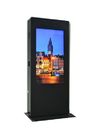 43" Outdoor Touch Screen Advertising Kiosk 280 Watt Low Power Comsumption