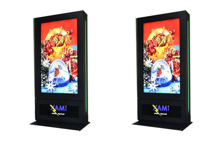 65 Inch IP65 Outdoor Touch Screen Digital Signage Totem 2500 nits Sunlight Viewable