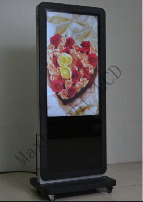High Bright Double Sided Digital Signage , Free Standing 43